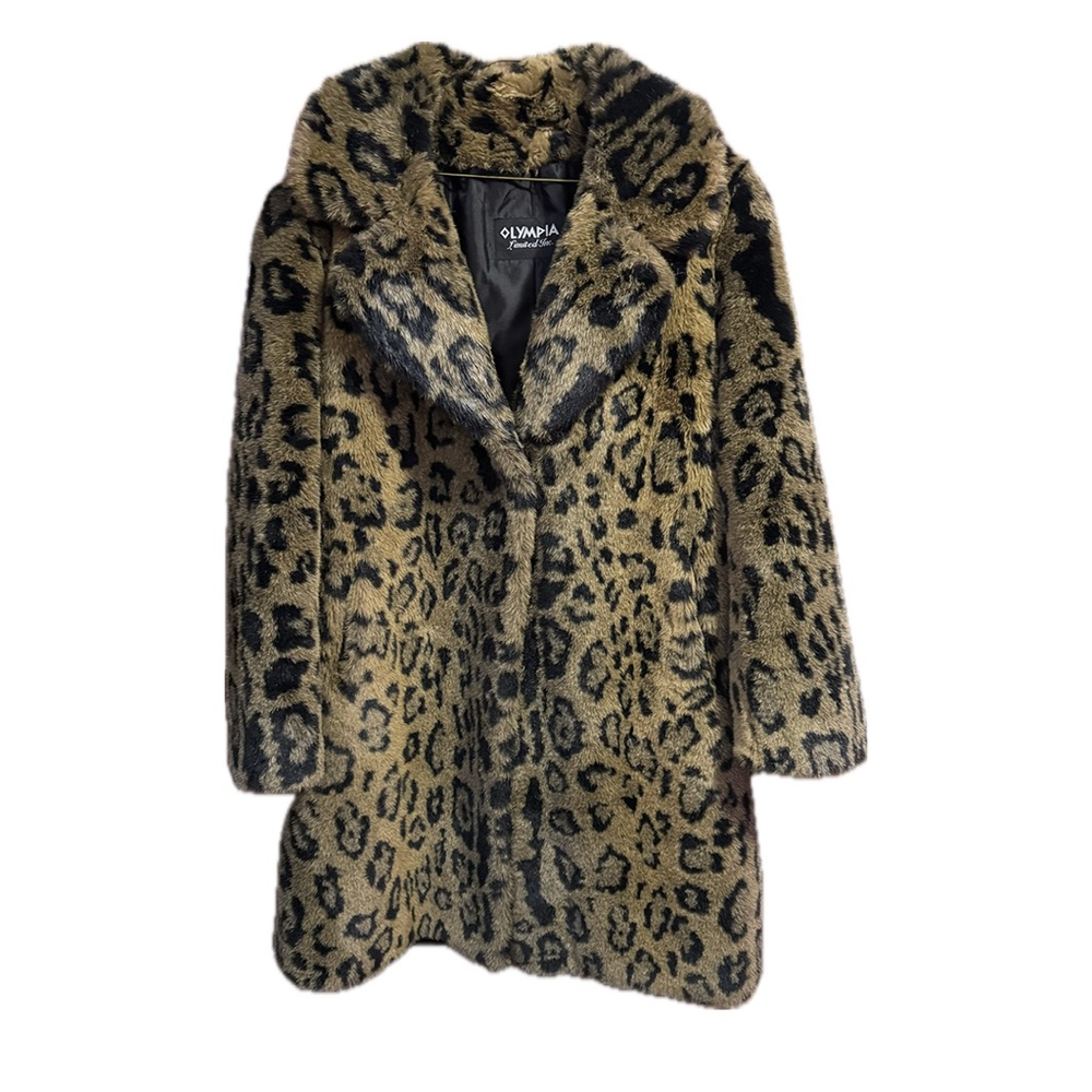Luxurious VintageWomen's Leopard Faux Fur Teddy Jacket